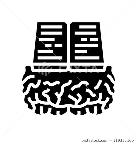 books brainstorm glyph icon vector illustration books brainstorm glyph icon vector illustration 119333160