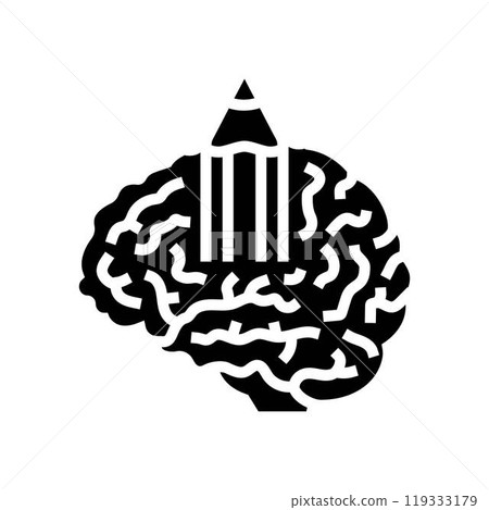 pencil brainstorm glyph icon vector illustration pencil brainstorm glyph icon vector illustration 119333179