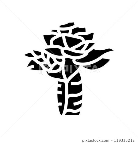 wrist corsage bouquet flower glyph icon vector illustration wrist corsage bouquet flower glyph icon vector illustration 119333212