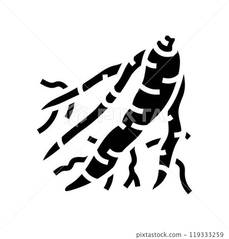 shatavari ayurvedic herb glyph icon vector illustration shatavari ayurvedic herb glyph icon vector illustration 119333259