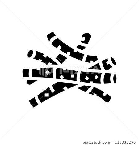 ashwagandha ayurvedic herb glyph icon vector illustration ashwagandha ayurvedic herb glyph icon vector illustration 119333276