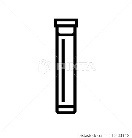 tube with cap plastic package line icon vector illustration tube with cap plastic package line icon vector illustration 119333340