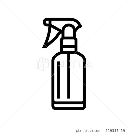 spray bottle glass package line icon vector illustration spray bottle glass package line icon vector illustration 119333439