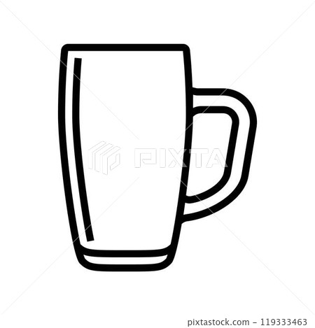 cup glass package line icon vector illustration 119333463