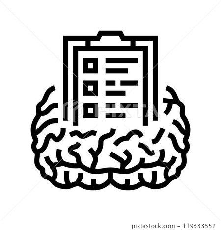 cloud brainstorm line icon vector illustration 119333552