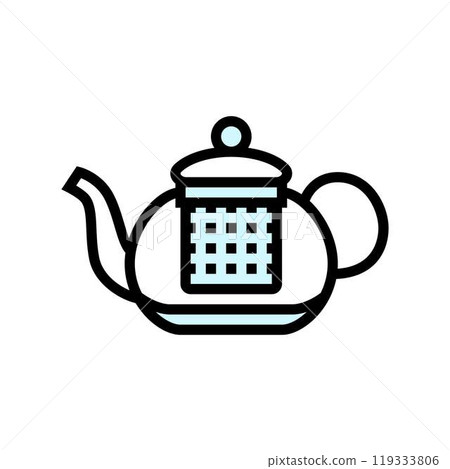 teapot glass package color icon vector illustration teapot glass package color icon vector illustration 119333806