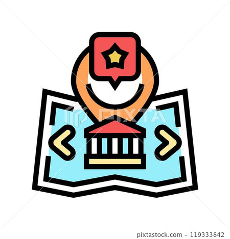 venue selection agency color icon vector illustration venue selection agency color icon vector illustration 119333842