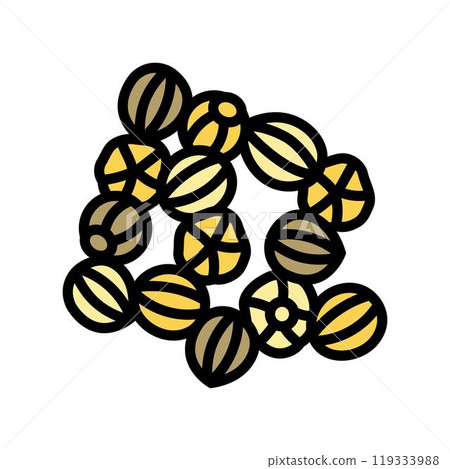 coriander seeds ayurvedic herb color icon vector illustration coriander seeds ayurvedic herb color icon vector illustration 119333988