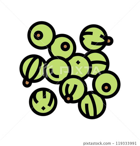 amla ayurvedic herb color icon vector illustration amla ayurvedic herb color icon vector illustration 119333991