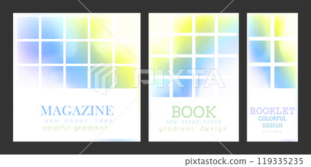 The cover is with a gradient. Colorful blur, the idea of a banner, brochure, catalog or booklet. A template for creative design 119335235