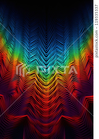Generative ai. Abstract geometry pattern background, 119335337