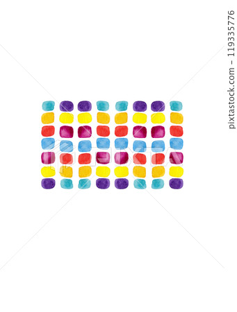 Colorful lines. Palette of multi-colored watercolor strokes. Straight stripes clipart for your design Colorful lines. Palette of multi-colored watercolor strokes. Straight stripes clipart for your design 119335776