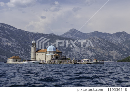 Montenengro, Our Lady of the Rocks Church on an island. 119336348