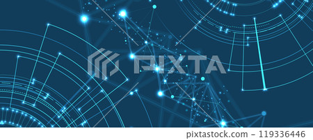 Abstract technology and science futuristic background for presentation Abstract technology and science futuristic background for presentation 119336446