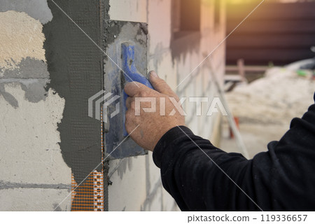 Corner bead with mesh 119336657