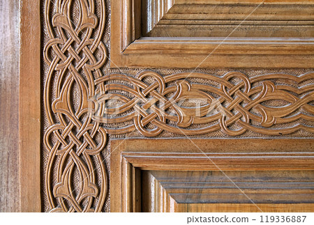 Traditional wood carving, Uzbekistan 119336887