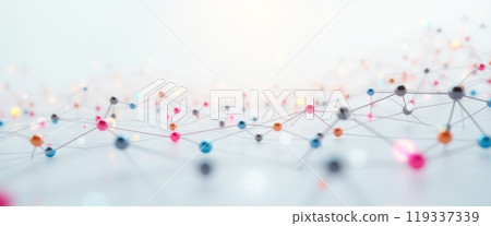 An abstract image featuring a web of connected nodes and lines, representing networks and communication. The image symbolizes technology, connectivity, and data transfer. An abstract image featuring a web of connected nodes and lines, representing networks and communication. The image symbolizes technology, connectivity, and data transfer. 119337339