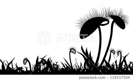 monster, black, silhouette 119337504