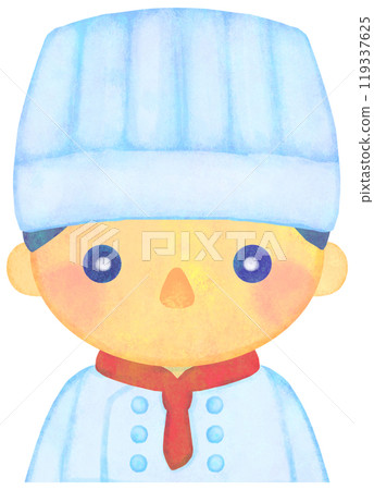 Chef/cook illustration, half body 119337625