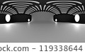 VR 360 studio panorama with reflections. Animation 3D hdri 119338644