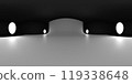 VR 360 studio panorama with reflections. Animation 3D hdri 119338648