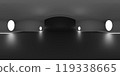 VR 360 studio panorama with reflections. Animation 3D hdri 119338665
