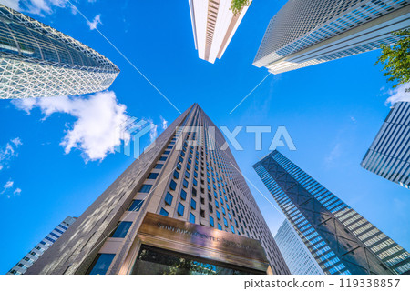 Tokyo cityscape in October, Japan. View of Shinjuku Center Building, etc. = October 7, 2024 119338857