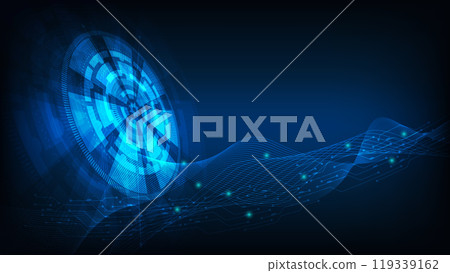 futuristic digital technology interface hud background futuristic digital technology interface hud background 119339162