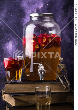 Halloween drink autumn apple cider Halloween drink autumn apple cider 119339507