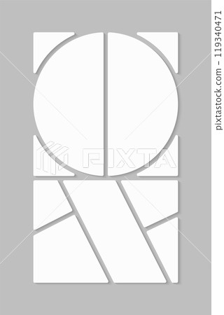 Template collage of seven frames, images, photos 119340471