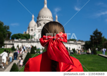 The Basilica of Sacre Coeur de Montmartre, Paris, France The Basilica of Sacre Coeur de Montmartre, Paris, France 119340669