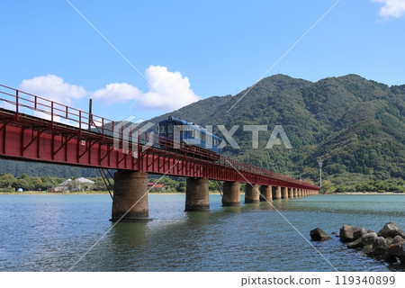 京都丹後鐵道「丹後青松」/湯良川大橋(日本土木學會推薦土木遺產)【宮津市】 京都丹後鐵道「丹後青松」/湯良川大橋(日本土木學會推薦土木遺產)【宮津市】 119340899