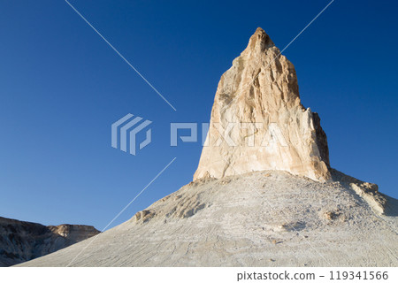 Stunning rock pinnacles in Bozzhira valley view, Kazakhstan Stunning rock pinnacles in Bozzhira valley view, Kazakhstan 119341566