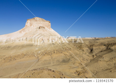 Stunning Mangystau landscape, Kazakhstan. Rock pinnacles view, Bozzhira valley Stunning Mangystau landscape, Kazakhstan. Rock pinnacles view, Bozzhira valley 119341570