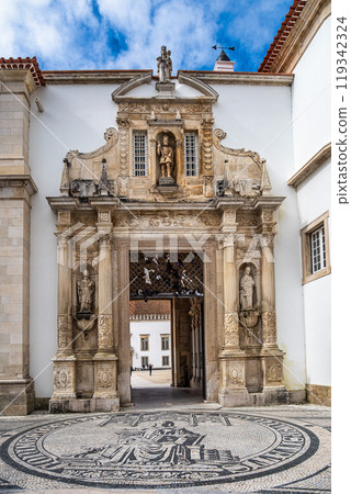 University of Coimbra courtyard, former Royal Palace at Coimbra, Portugal 119342324