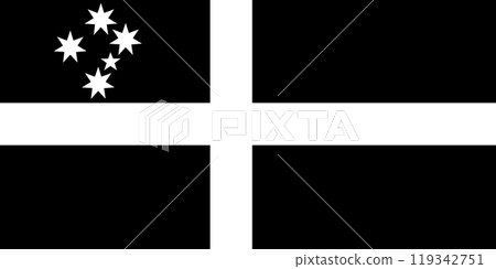 The Cornish Australian flag. Illustration of Cornish Australian flag The Cornish Australian flag. Illustration of Cornish Australian flag 119342751