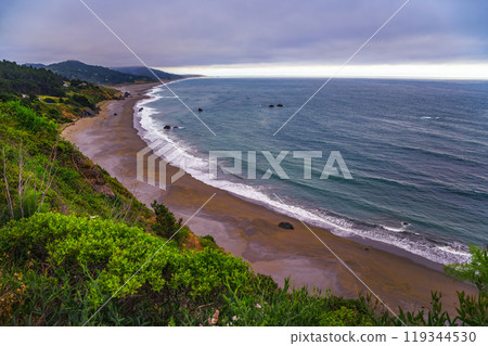 Scenic Coastal View Near Gold Beach, Oregon 119344530