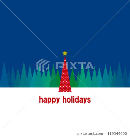 Happy Holidays Happy Holidays Christmas tree night Happy Holidays Happy Holidays Christmas tree night 119344690