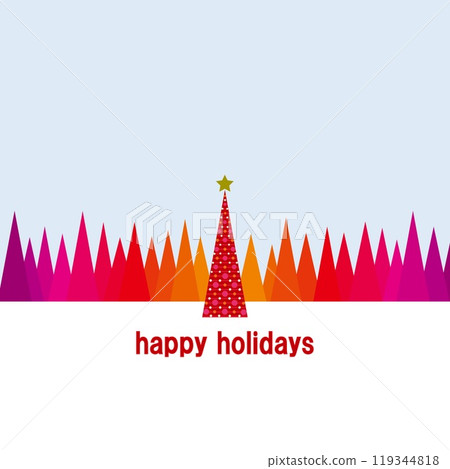 Happy Holidays Christmas tree 119344818
