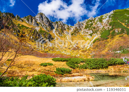 [Nagano Prefecture] Autumn at Senjojiki Curl, with rowan berries turning red 119346031