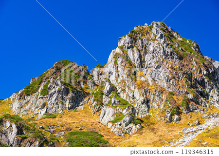 [Nagano Prefecture] Senjojiki Cirque and Mt. Hoken in autumn 119346315