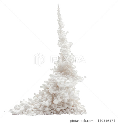 Digitally generated dynamic white smoke plume isolated for design use on a transparent checkered background Digitally generated dynamic white smoke plume isolated for design use on a transparent checkered background 119346371