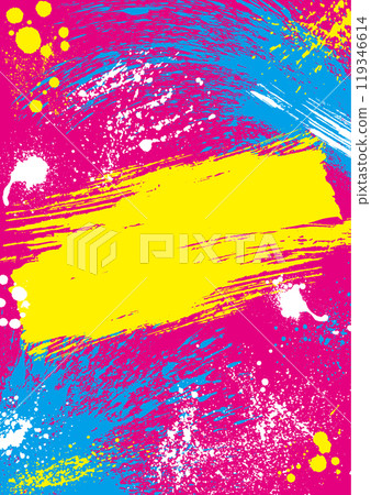 Grunge vertical background that looks like colorful paint smears on a pink background 119346614