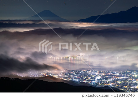 【長野縣】秋天的富士山和大片雲海、高博奇高原 【長野縣】秋天的富士山和大片雲海、高博奇高原 119346740