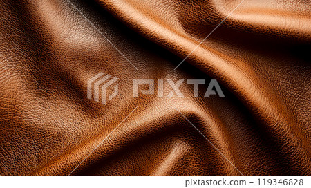Wrinkled brown cowhide-like texture background Wrinkled brown cowhide-like texture background 119346828