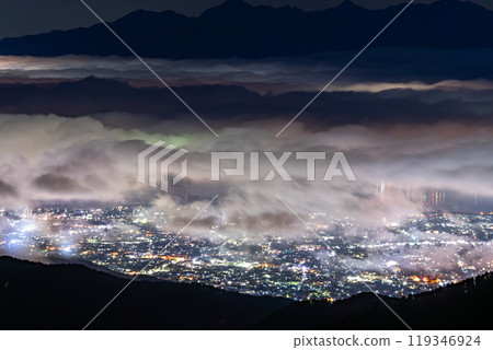 【長野縣】秋季的南阿爾卑斯山、大片雲海、高博奇高原 119346924
