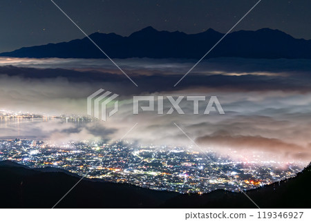 【長野縣】秋季的南阿爾卑斯山、大片雲海、高博奇高原 119346927