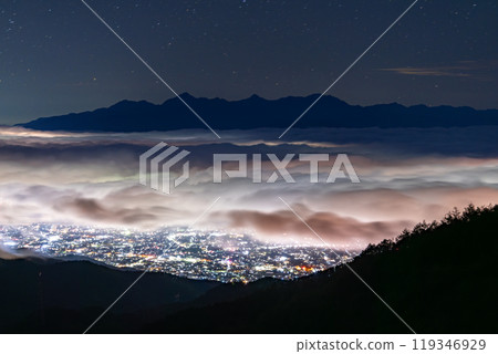 【長野縣】秋季的南阿爾卑斯山、大片雲海、高博奇高原 119346929