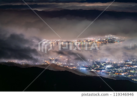 【長野縣】秋天的諏訪湖、高博地高原的大雲海 119346946