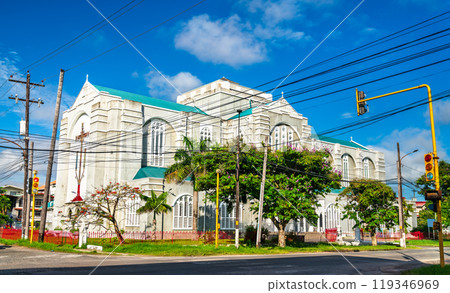 Brickdam Cathedral or Cathedral of Immaculate Conception, a Roman Catholic cathedral in Georgetown, the capital of Guyana Brickdam Cathedral or Cathedral of Immaculate Conception, a Roman Catholic cathedral in Georgetown, the capital of Guyana 119346969